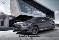 Investor Presentation August 2017 Cautionary Statement with Respect to Forward-Looking Statements