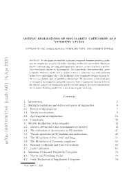 Motivic Realizations of Singularity Categories and Vanishing Cycles