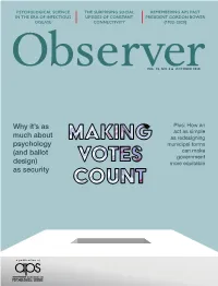 Why It's As Much About Psychology (And Ballot Design) As Security