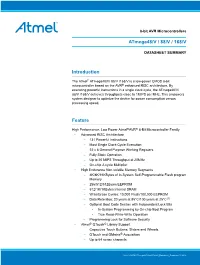 Atmega48/V / 88/V / 168/V Introduction Feature