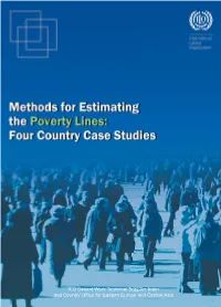 Methods for Estimating the Poverty Lines: Four Country Case Studies