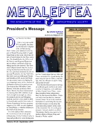 President's Message
