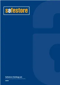 Safestore Holdings Plc Annual Report and Financial Statements 2015