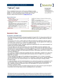 Savantor Marketeye: 17 October – 16 November 2020 2011