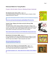 The Holocaust: Full Book List