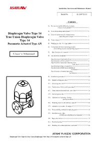 Diaphragm Valve Type 14