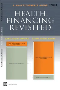 Health Financing Revisited a Practioner’S Guide