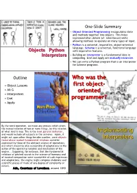 Implementing Interpreters