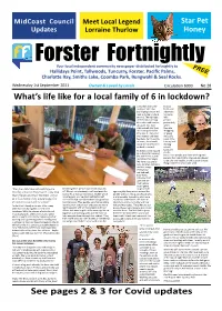 See Pages 2 & 3 for Covid Updates What's Life Like for a Local Family of 6