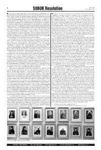 SOBOR Resolution