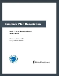 Summary Plan Description of Covered