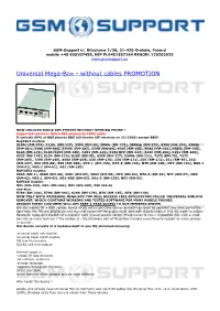 Universal Mega-Box - Without Cables PROMOTION