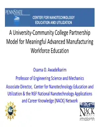 A University-Community College Partnership Model for Meaningful