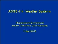 AOSS 414: Weather Systems