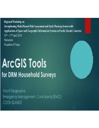 Arcgis Tools for DRM Household Surveys