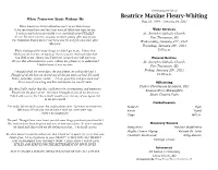 Beatrice Maxine Fleury-Whiting