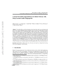 Content-Based Recommendations for Radio Stations with Deep Learned Audio Fingerprints