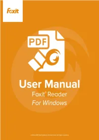 Foxit Reader 7.1 Manual