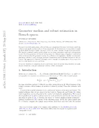 Geometric Median and Robust Estimation in Banach Spaces