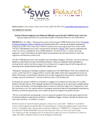 Jenny Jaacks, David James Group, (630) 305-0003 X303, Jjaacks@Davidjamesgroup.Com for IMMEDIATE RELEASE
