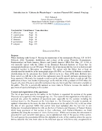 Notes Sur Les Différents Taxons De Phaseolus À Partir Des