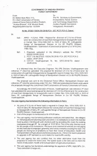 Range of Narsipatnam Division in T/O EE PIUIPR) Division, L. Proposals