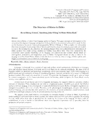 The Structure of Idioms in Ibibio