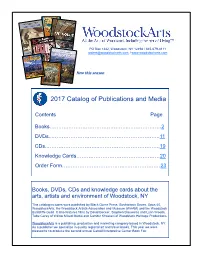 2017 Catalog of Publications and Media
