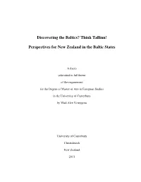 Discovering the Baltics? Think Tallinn!