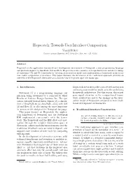 Hopscotch: Towards User Interface Composition Vassili Bykov Cadence Design Systems, 2655 Seely Ave, San Jose, CA 95134