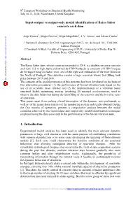 Input-Output Vs Output-Only Modal Identification of Baixo Sabor Concrete Arch Dam