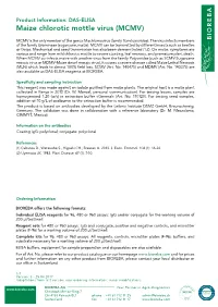 Maize Chlorotic Mottle Virus (MCMV)
