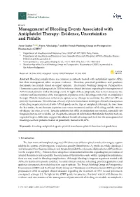 Management of Bleeding Events Associated with Antiplatelet Therapy: Evidence, Uncertainties and Pitfalls
