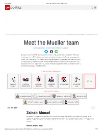 Meet the Mueller Team - CNN.Com