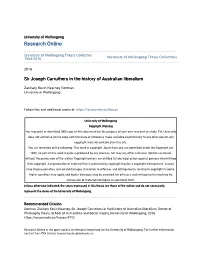 Sir Joseph Carruthers in the History of Australian Liberalism