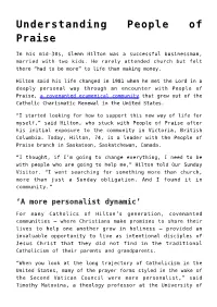 Understanding People of Praise