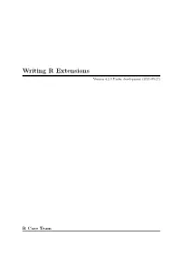 Writing R Extensions