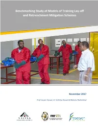 Benchmarking Study of Models of Training Lay-Off And
