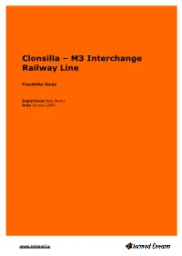 Clonsilla to M3 Interchange Railway Line Feasibility Study