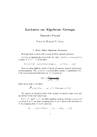 Lectures on Algebraic Groups