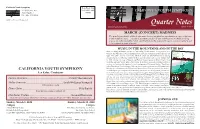 Quarter Notes JIM HOGAN, EDITOR MARCH 2020 