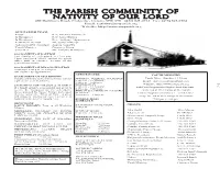 The Parish Community of Nativity of Our Lord