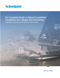 White Paper: the Complete Guide to Digital Accessibility Compliance