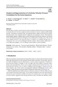 Analysis and Approximation of a Vorticity–Velocity–Pressure Formulation for the Oseen Equations