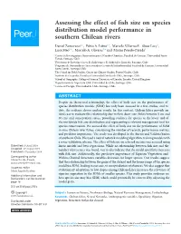Assessing the Effect of Fish Size on Species Distribution Model Performance in Southern Chilean Rivers