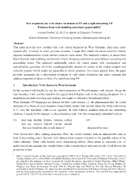 New Arguments for Verb Cluster Formation at PF and a Right-Branching VP
