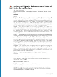 Outlining Guidelines for the Development of Universal Design Hangeul Typefaces