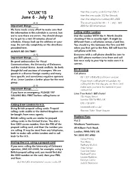 Sample Itinerary