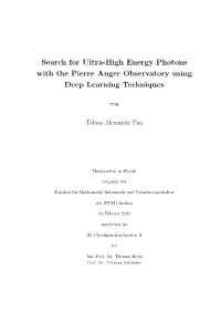 Search for Ultra-High Energy Photons with the Pierre Auger Observatory Using Deep Learning Techniques
