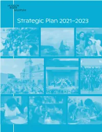 Strategic Plan 2021–2023 Introduction